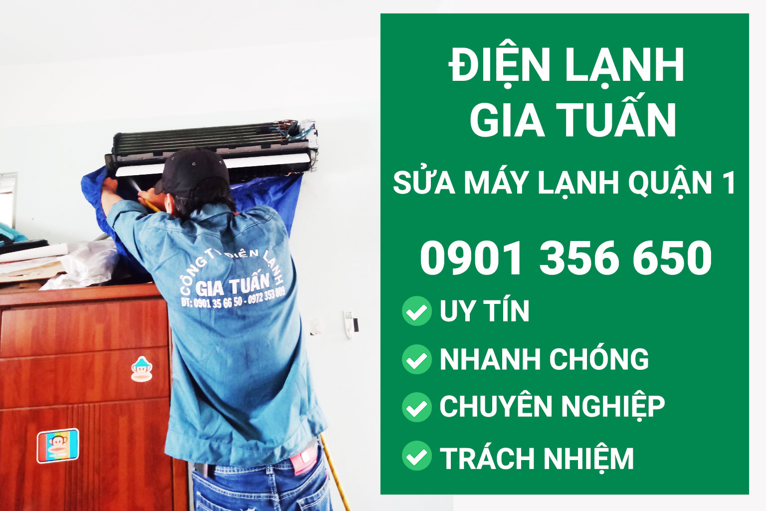 Sửa máy lạnh Quận 1
