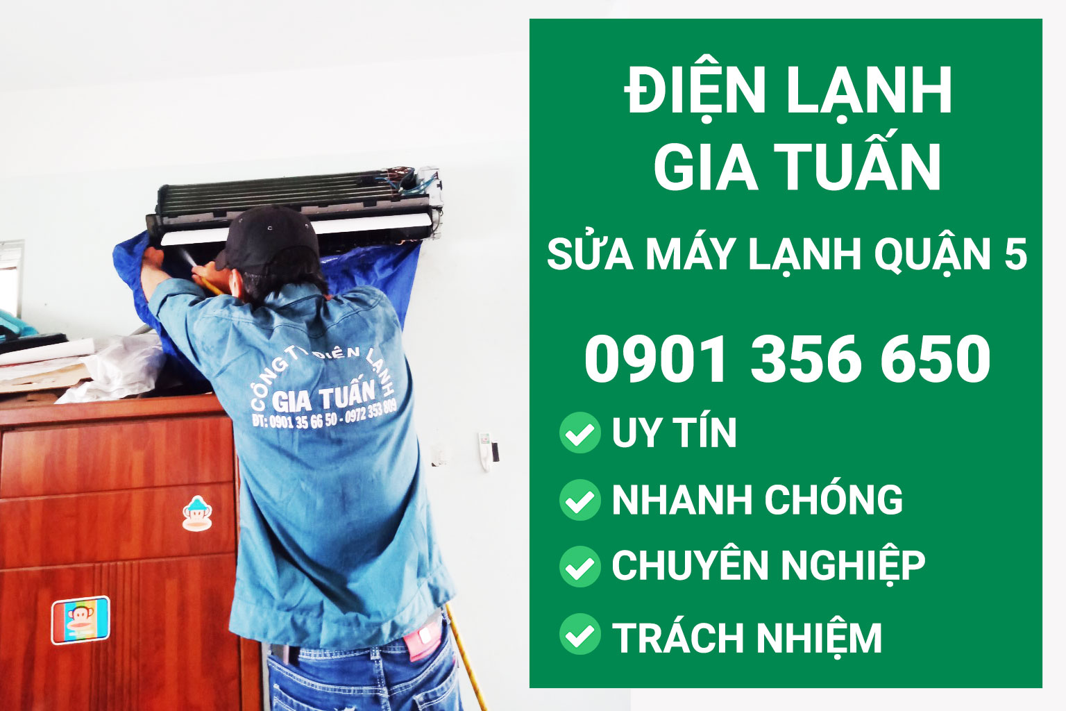 Sửa máy lạnh quận 5