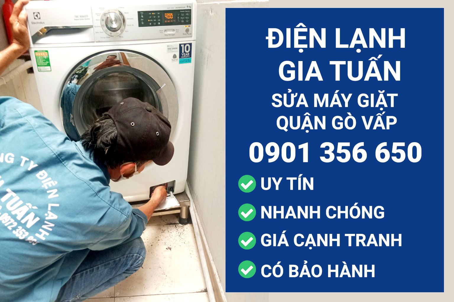 sửa máy giặt quận gò vấp