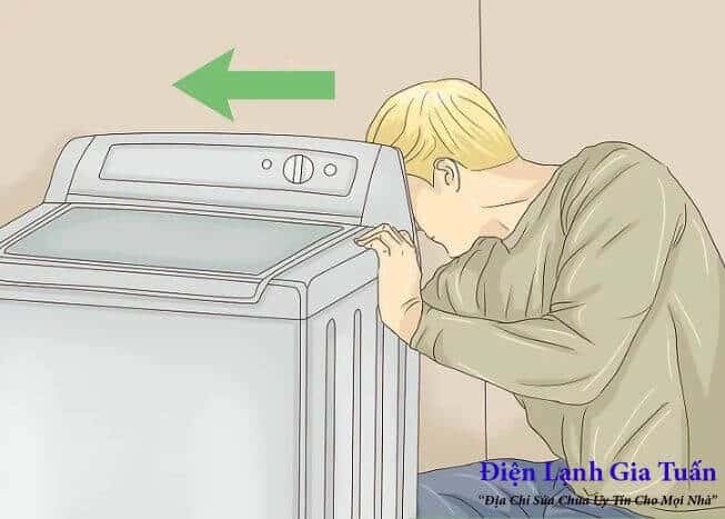 Cách xả hết nước trong máy giặt cửa trên