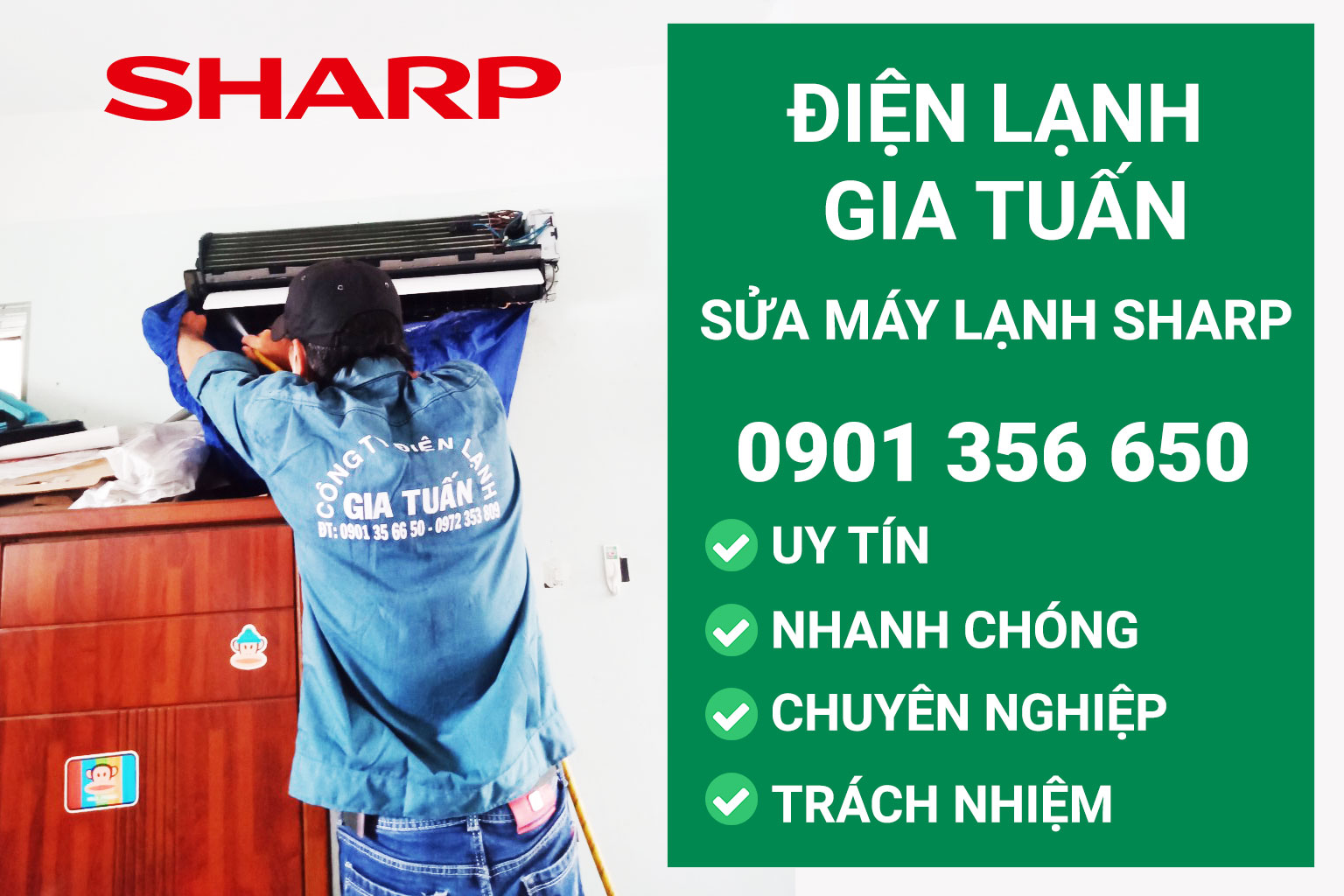 Sửa máy lạnh Sharp 15 Sửa máy lạnh Sharp