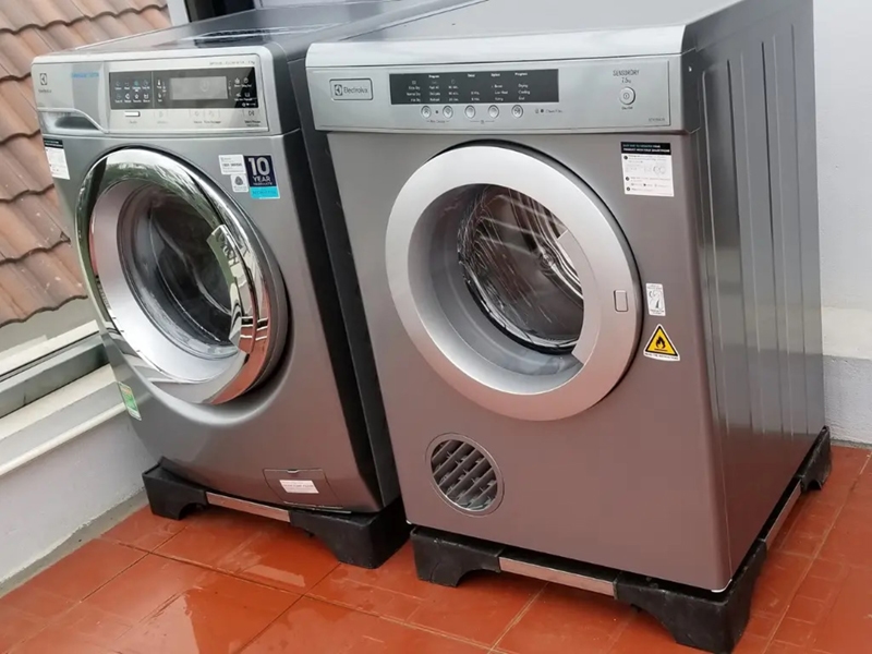 Vị trí đặt máy giặt không phù hợp