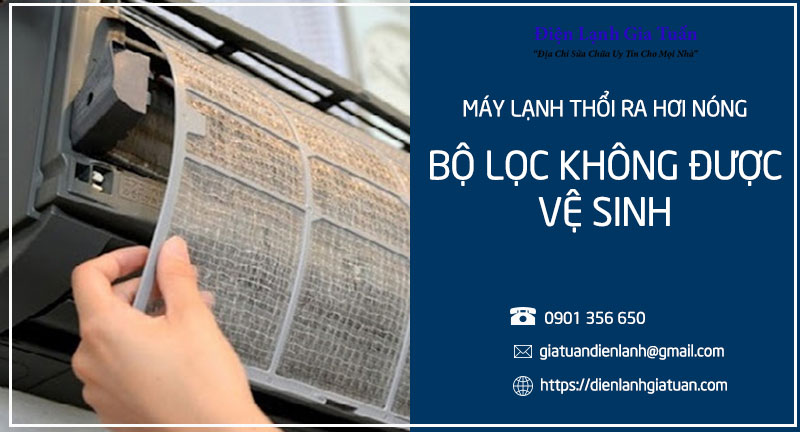 Bộ lọc không được vệ sinh