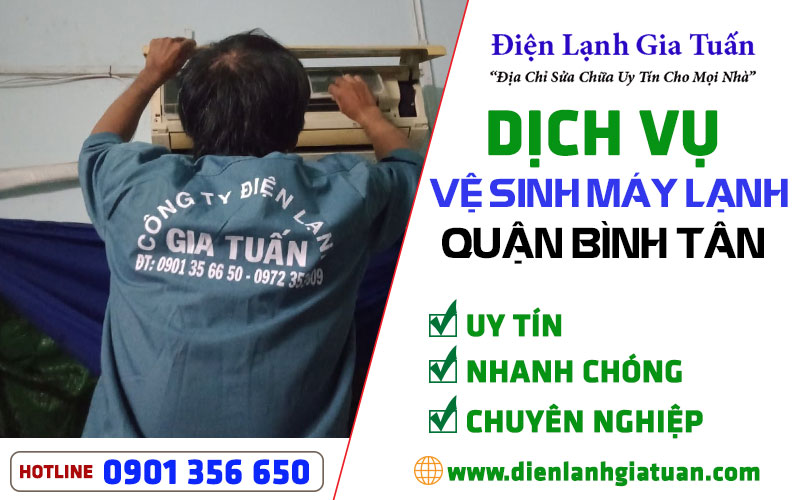 vệ sinh máy lạnh quận bình tân