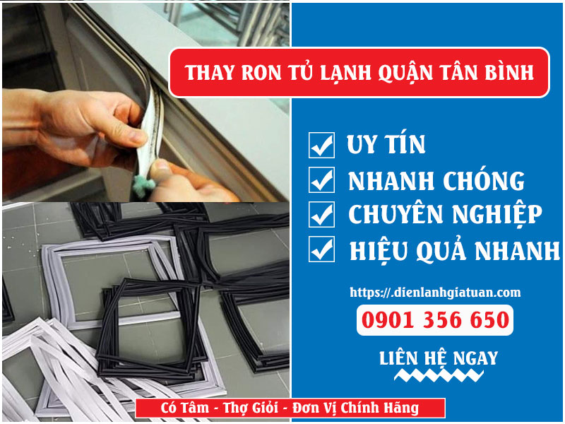 Thay ron tủ lạnh Quận Tân Bình