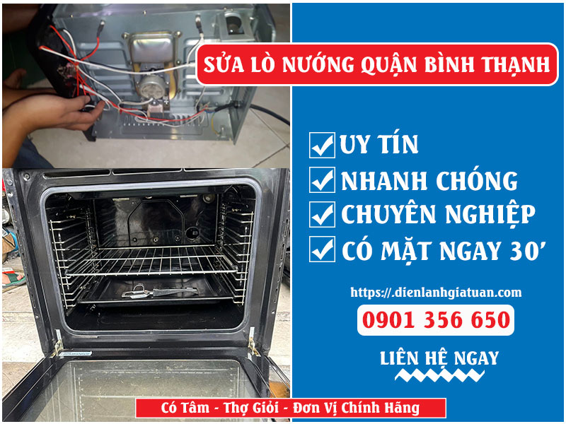 Dịch vụ sửa lò nướng quận Bình Thạnh