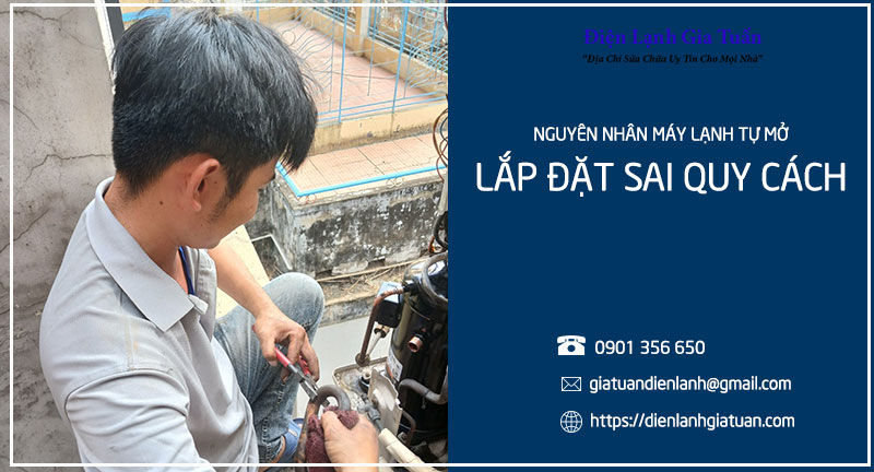 Lắp đặt sai quy cách