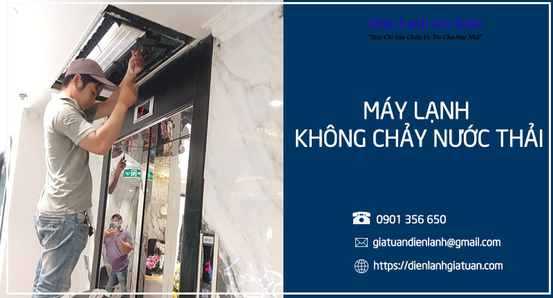 máy lạnh không chảy nước thải