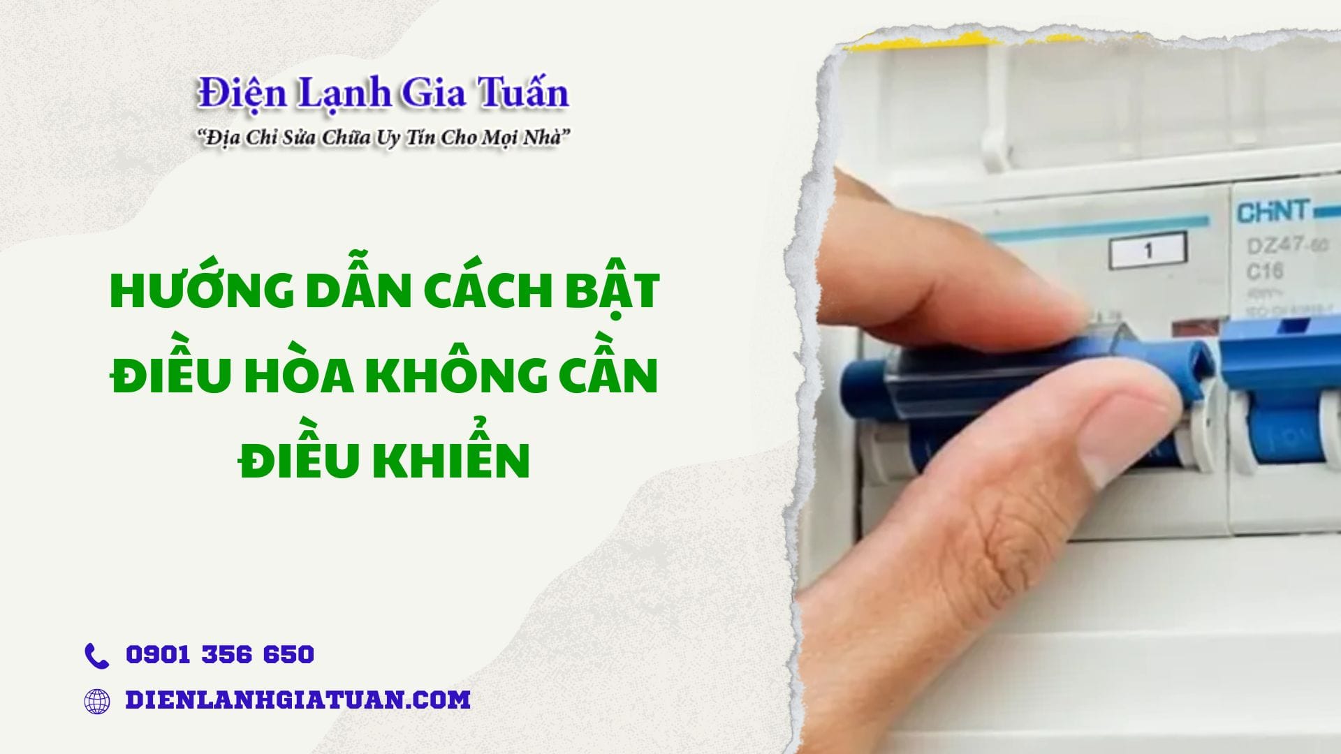 cach bat dieu hoa khong can dieu khien