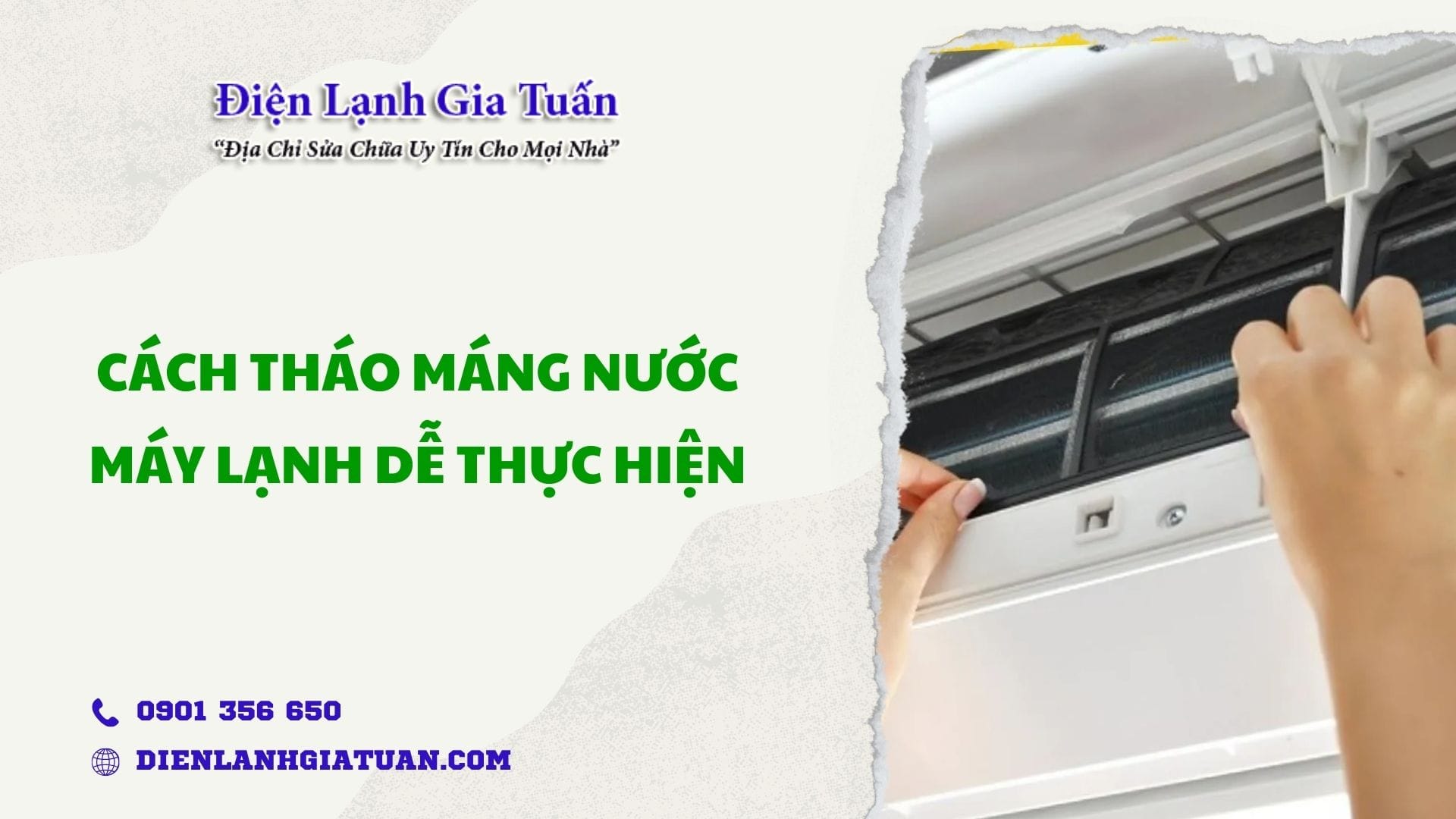 cach thao mang nuoc may lanh