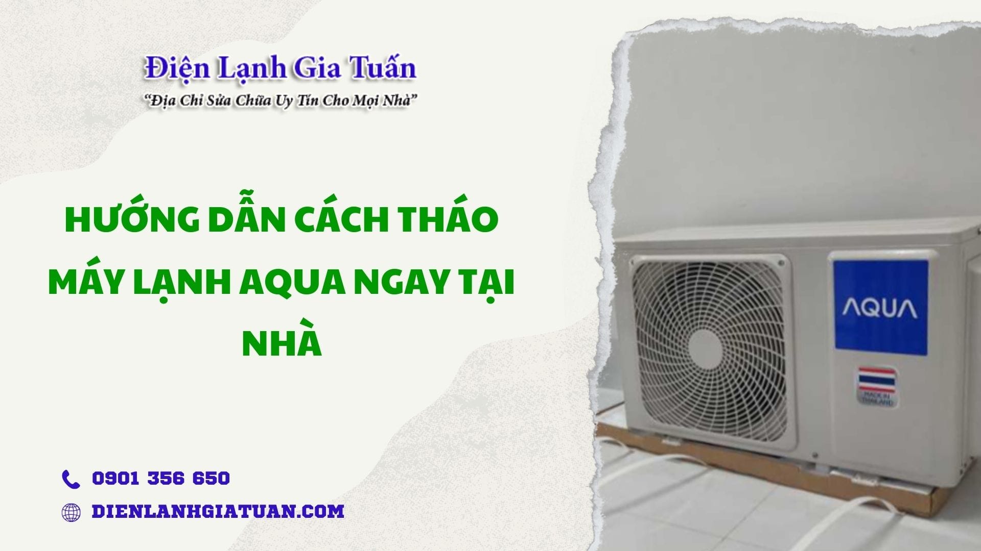 cach thao may lanh aqua