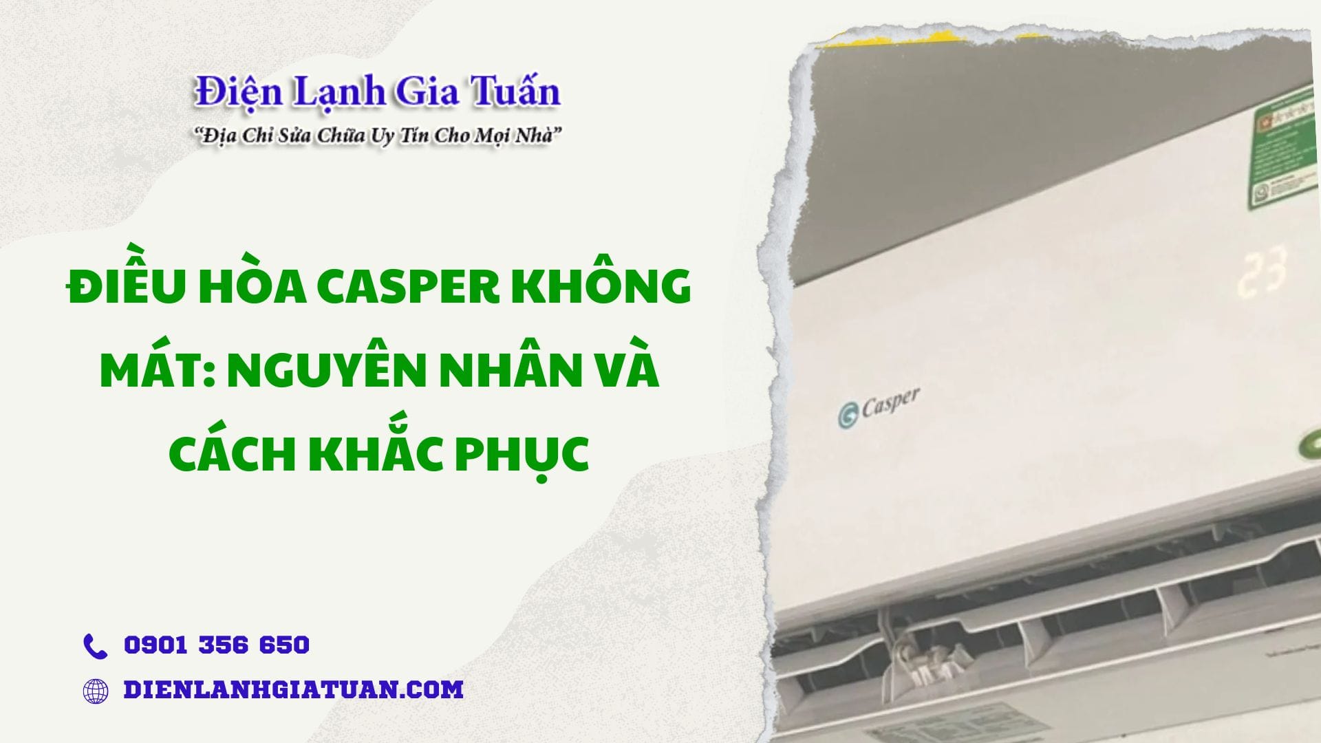 dieu hoa casper khong mat