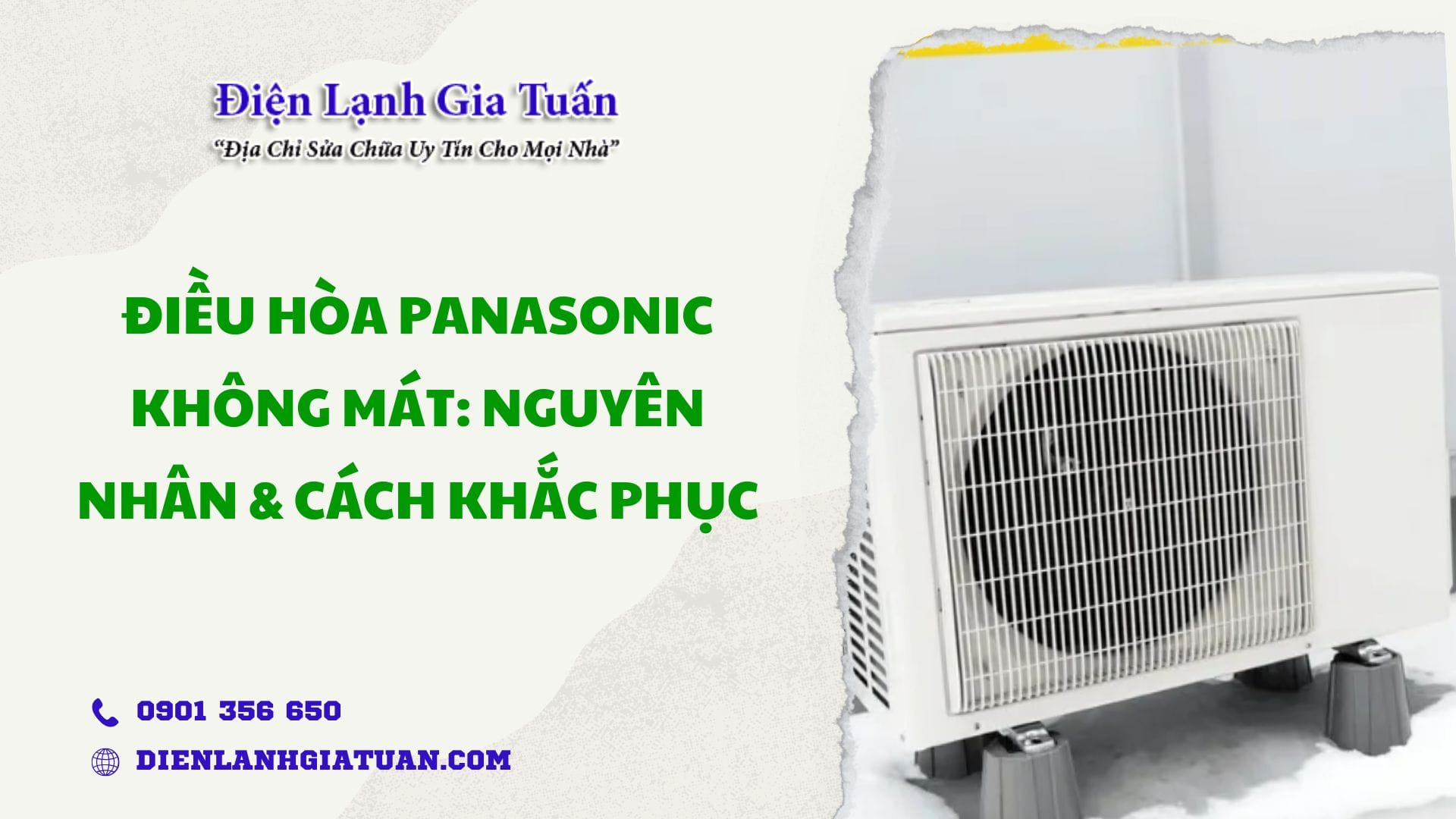dieu hoa panasonic khong mat