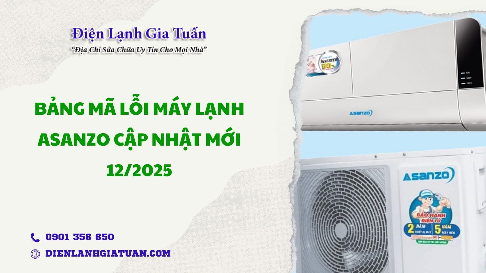 ma loi may lanh asanzo
