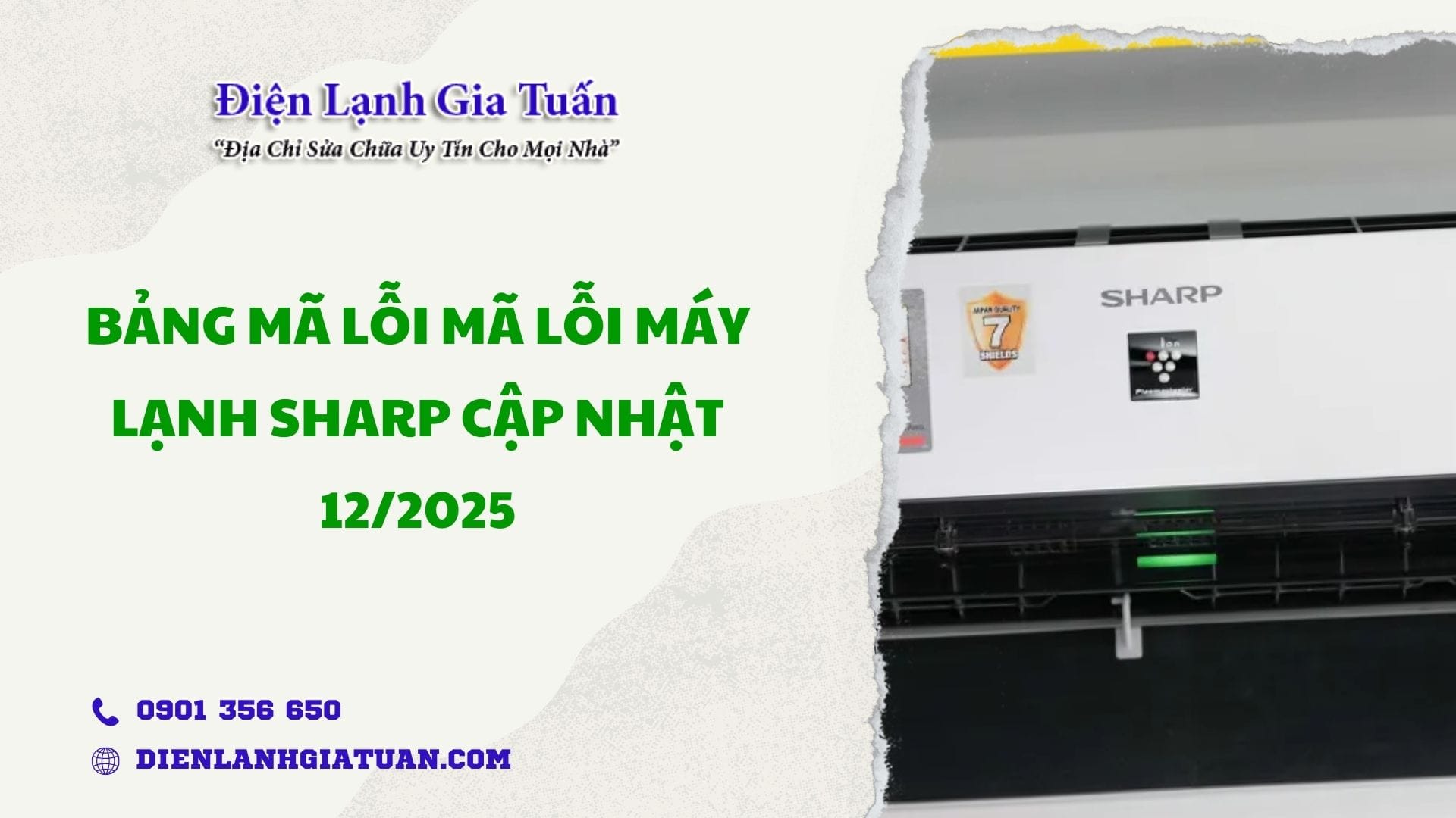 ma loi may lanh sharp