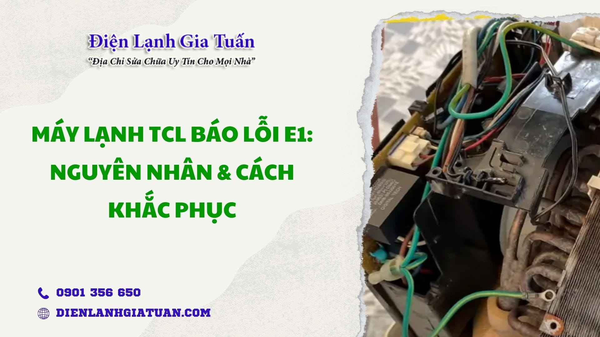may lanh tcl bao loi e1