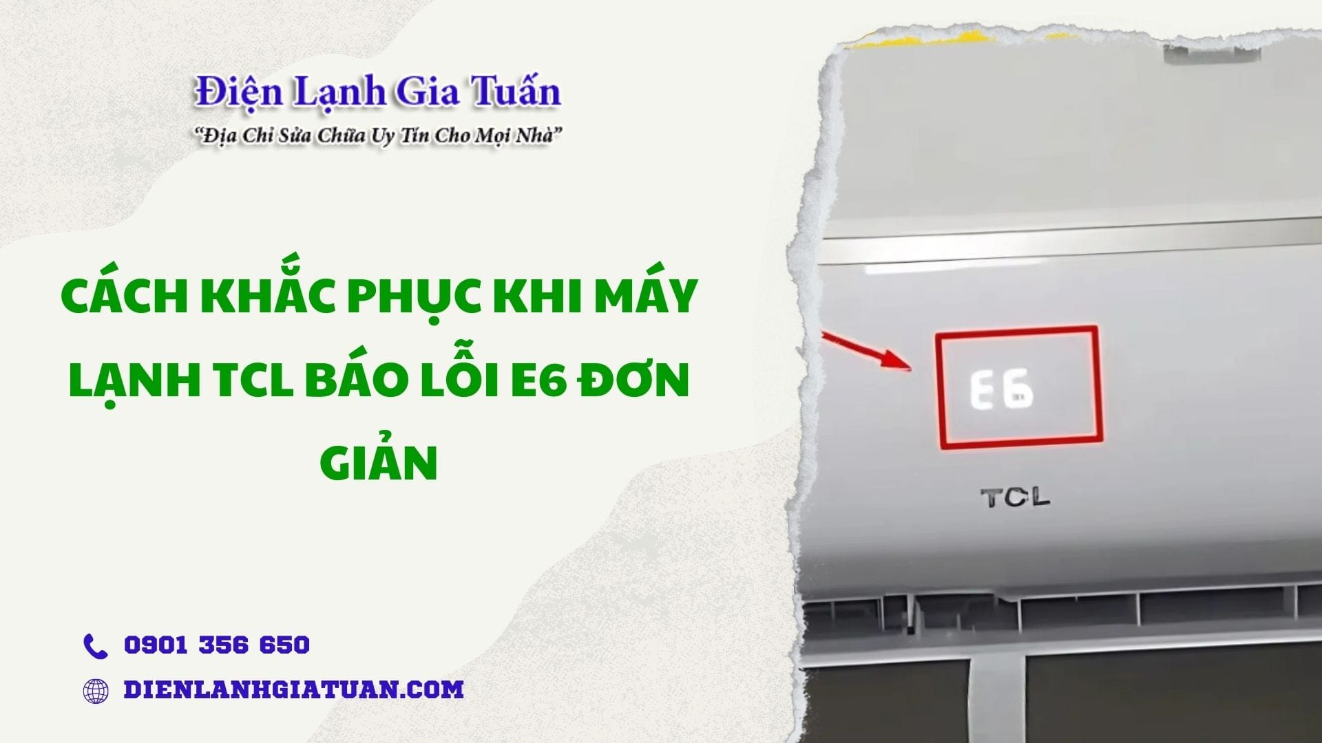 may lanh tcl bao loi e6