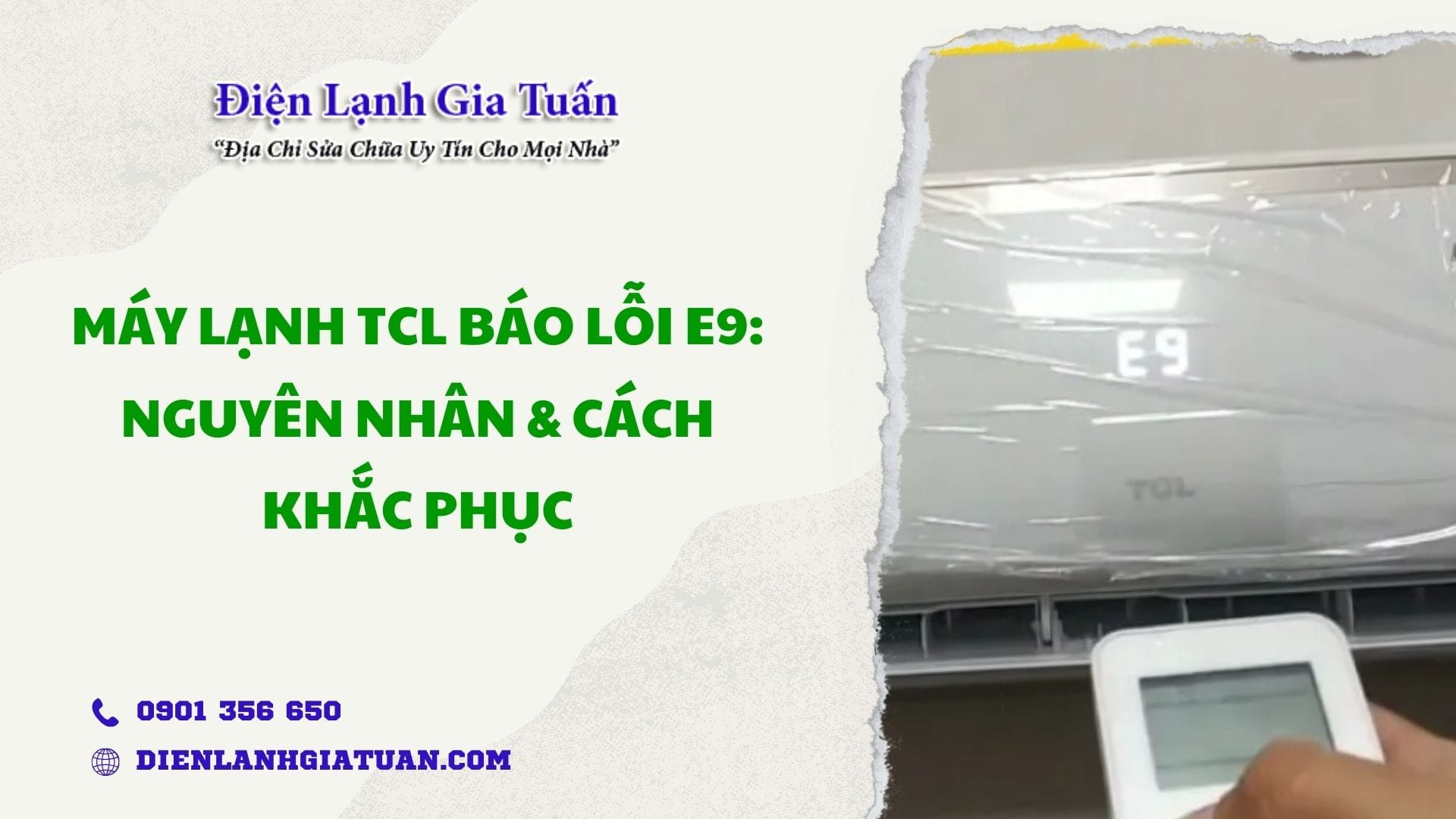 may lanh tcl bao loi e9