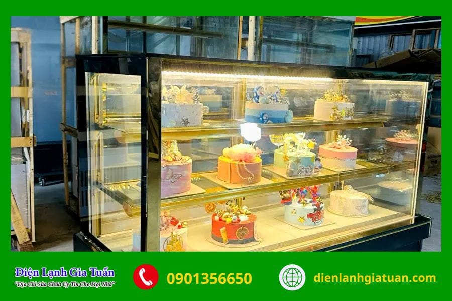 Dịch vụ sửa tủ trưng bày bánh kem tại TP.HCM & Các tỉnh lân cận 9 sua tu trung bay banh kem 3