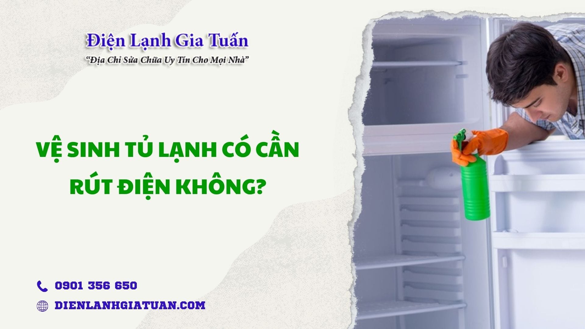 ve sinh tu lanh co can rut dien khong