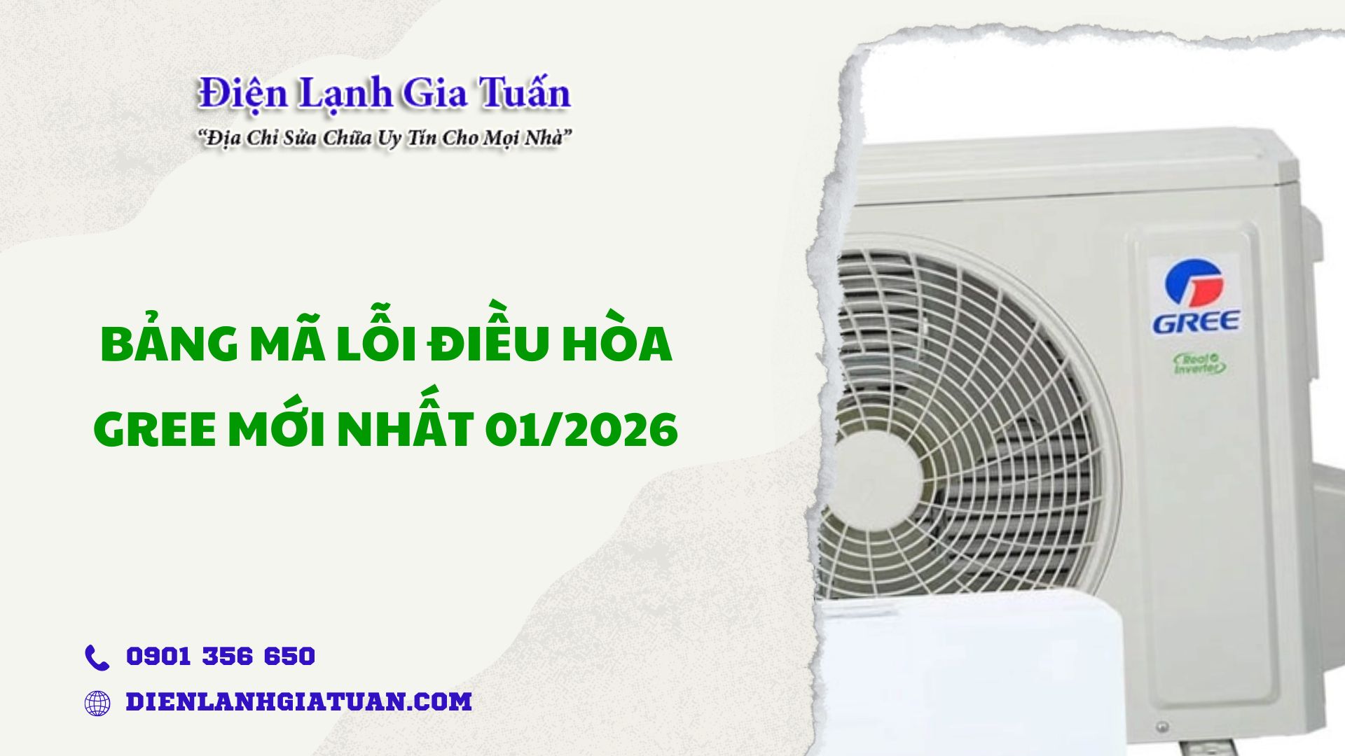 Bang ma loi dieu hoa Gree moi nhat 012026