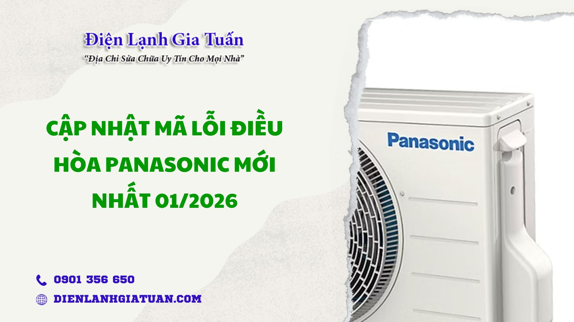 Cap nhat ma loi dieu hoa Panasonic moi nhat 012026
