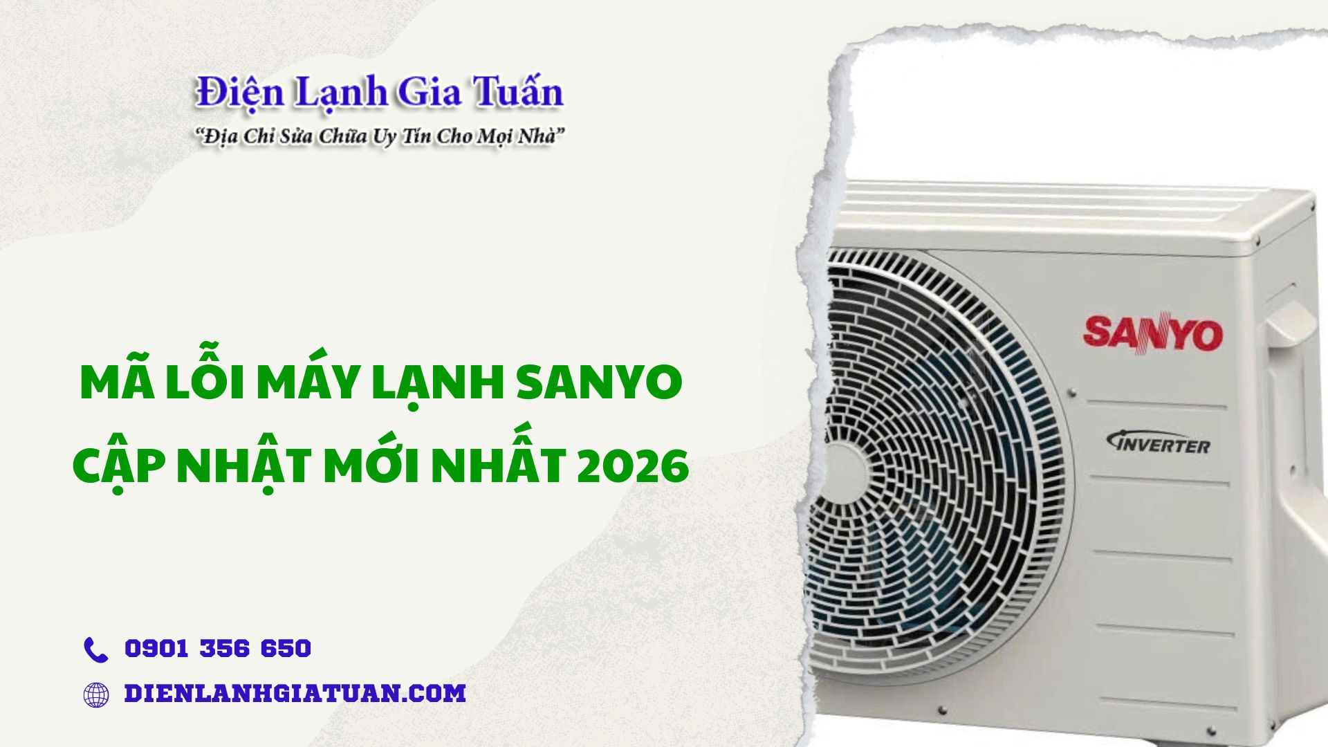 Ma loi may lanh Sanyo cap nhat moi nhat 2026