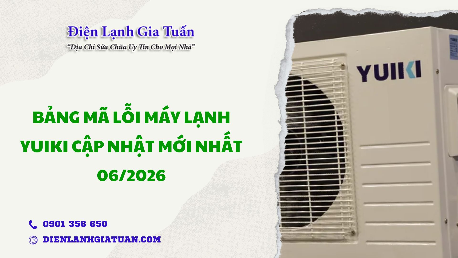 Bang ma loi may lanh Yuiki cap nhat moi nhat 062026